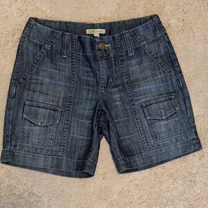CAbi Woman's Jean Shorts - Dark Blue, Size 4